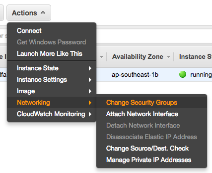 Security Group Settings