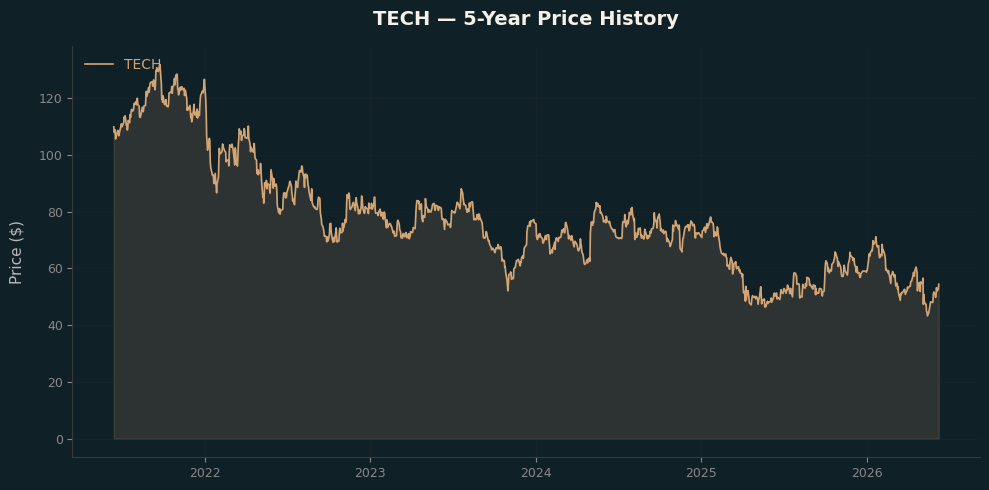 TECH TECH Price Chart